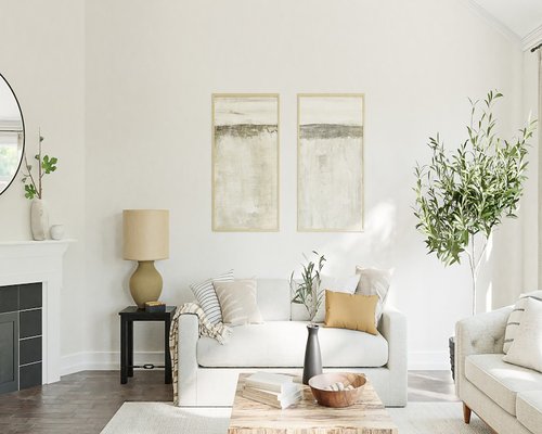 Living room with ample soft natural lighting